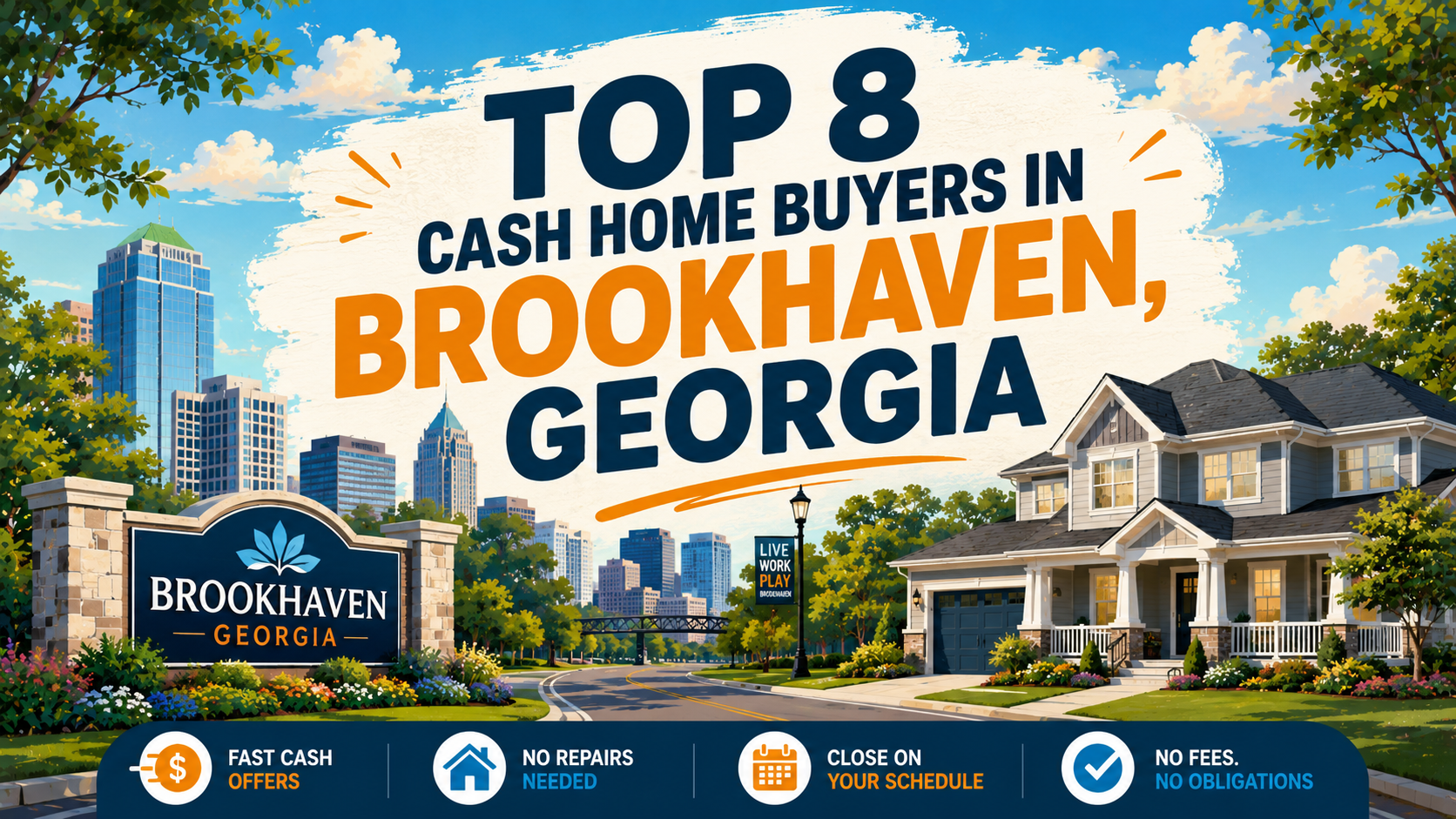 Top 8 Cash Home Buyers in Brookhaven, Georgia