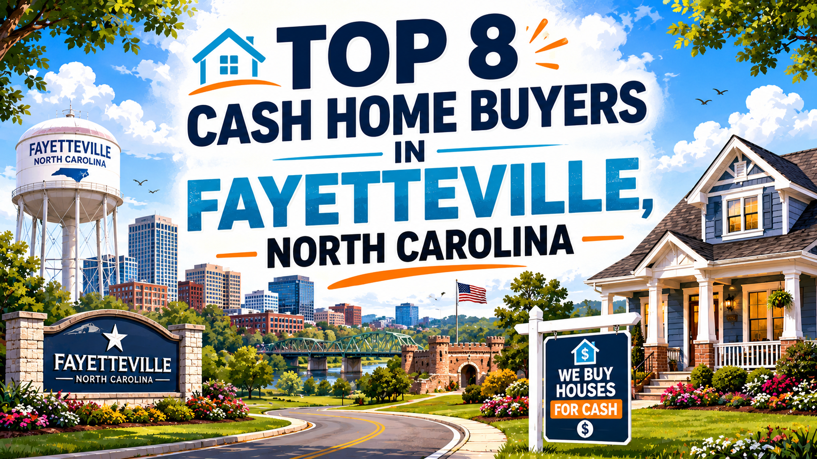 Top 8 Cash Home Buyers in Fayetteville, North Carolina