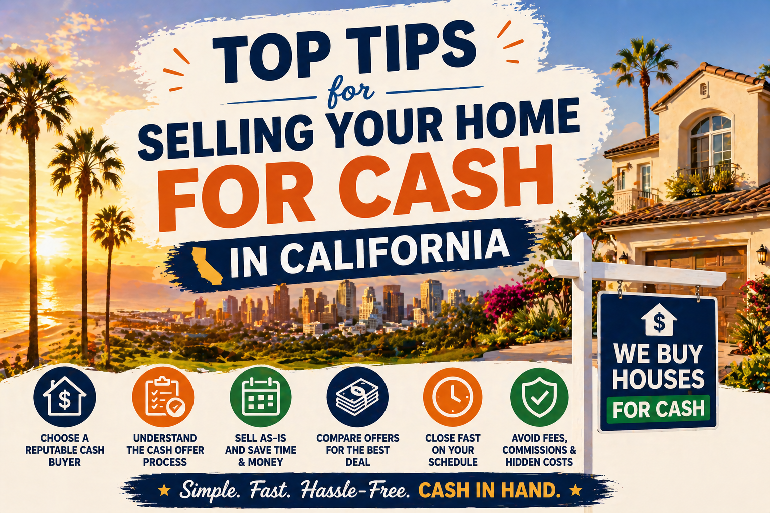 Top Tips for Selling Your Home for Cash in California